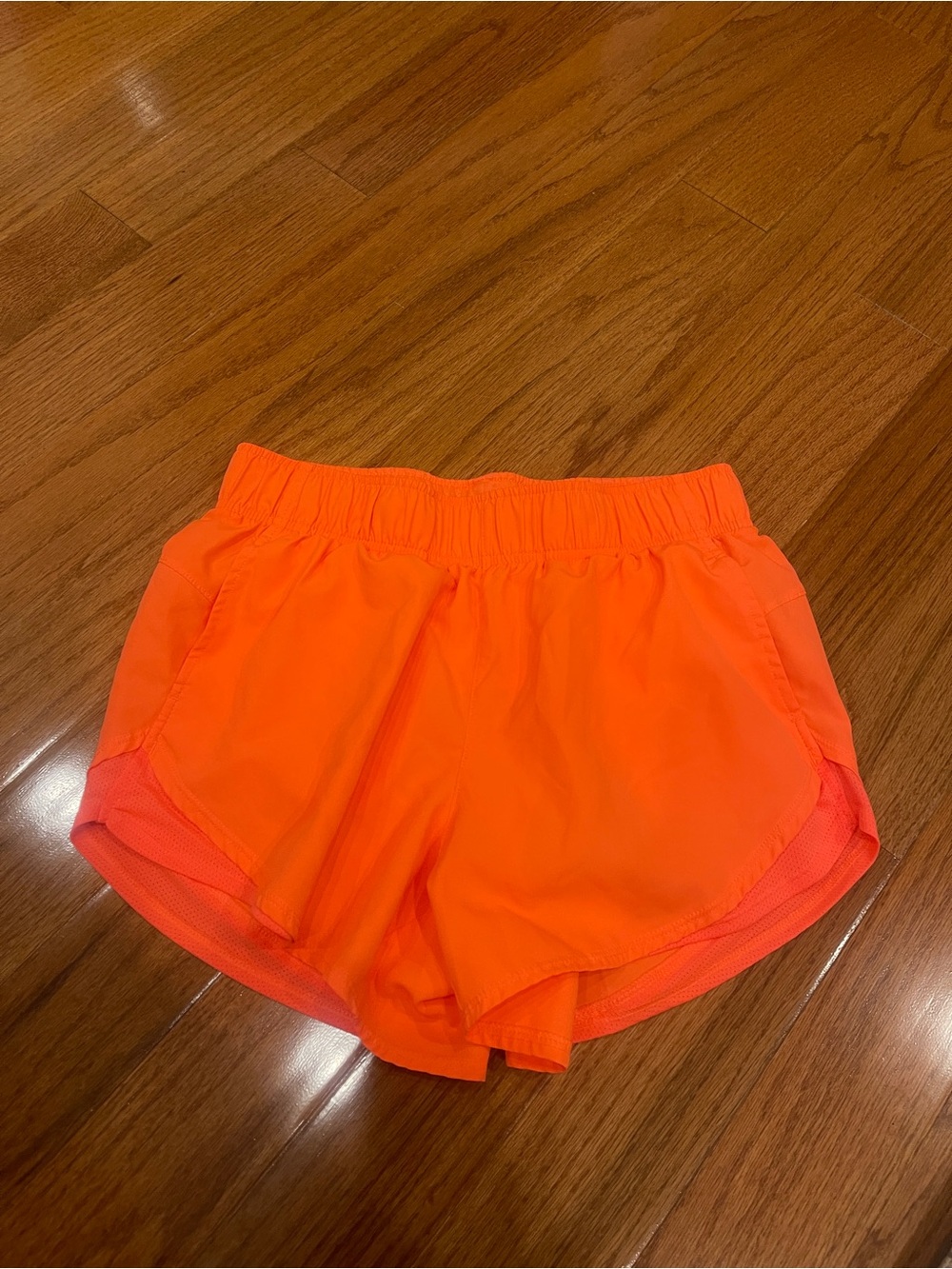 Athletic Works Women's Bright Orange Athletic Running Workout Shorts Size Small